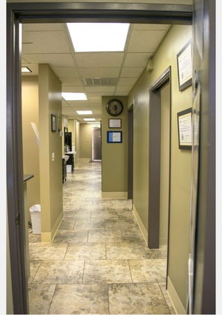Hallway at center of modern dentistry rancho cucamonga ca
