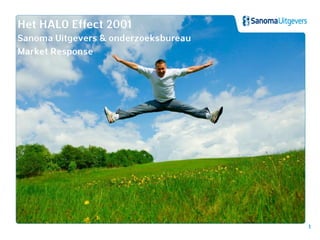 1
Het HALO Effect 2001
Sanoma Uitgevers & onderzoeksbureau
Market Response
 