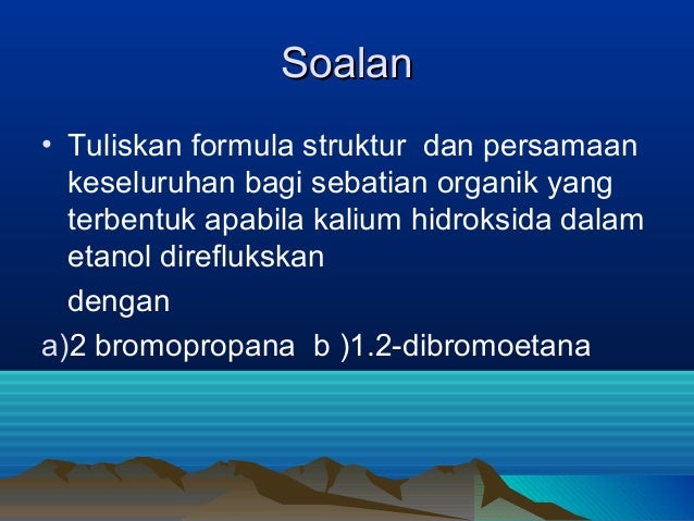 Haloalkana Haloalkana