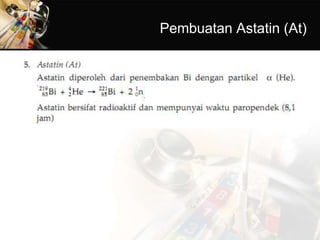 Pembuatan Astatin (At)
 