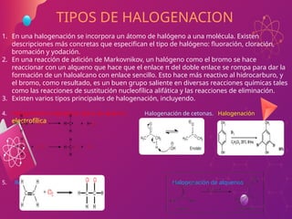 Halogenacion HALOGENACION DE COMPUESTOS ORGANICOS.pptx