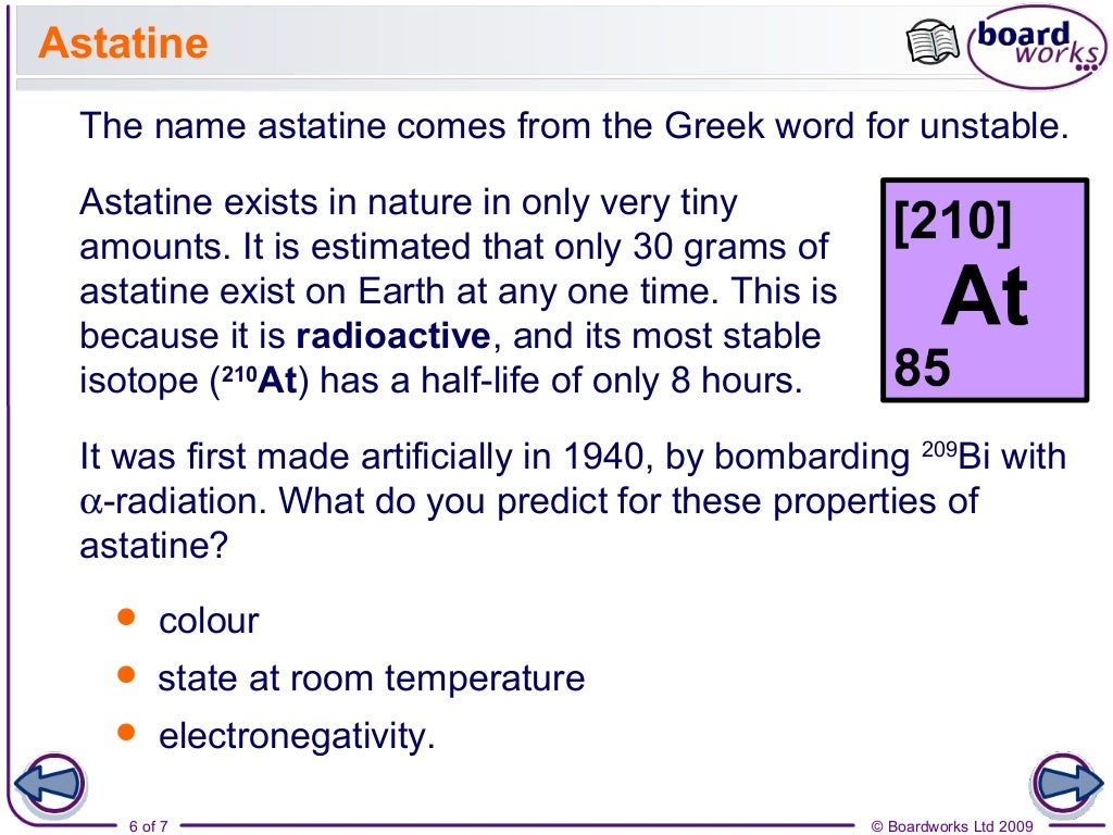 Halogens part 1 physical properties