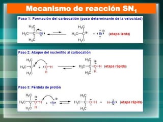 Mecanismo de reacción SN1
 