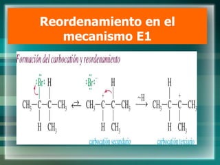 Reordenamiento en el
mecanismo E1
 