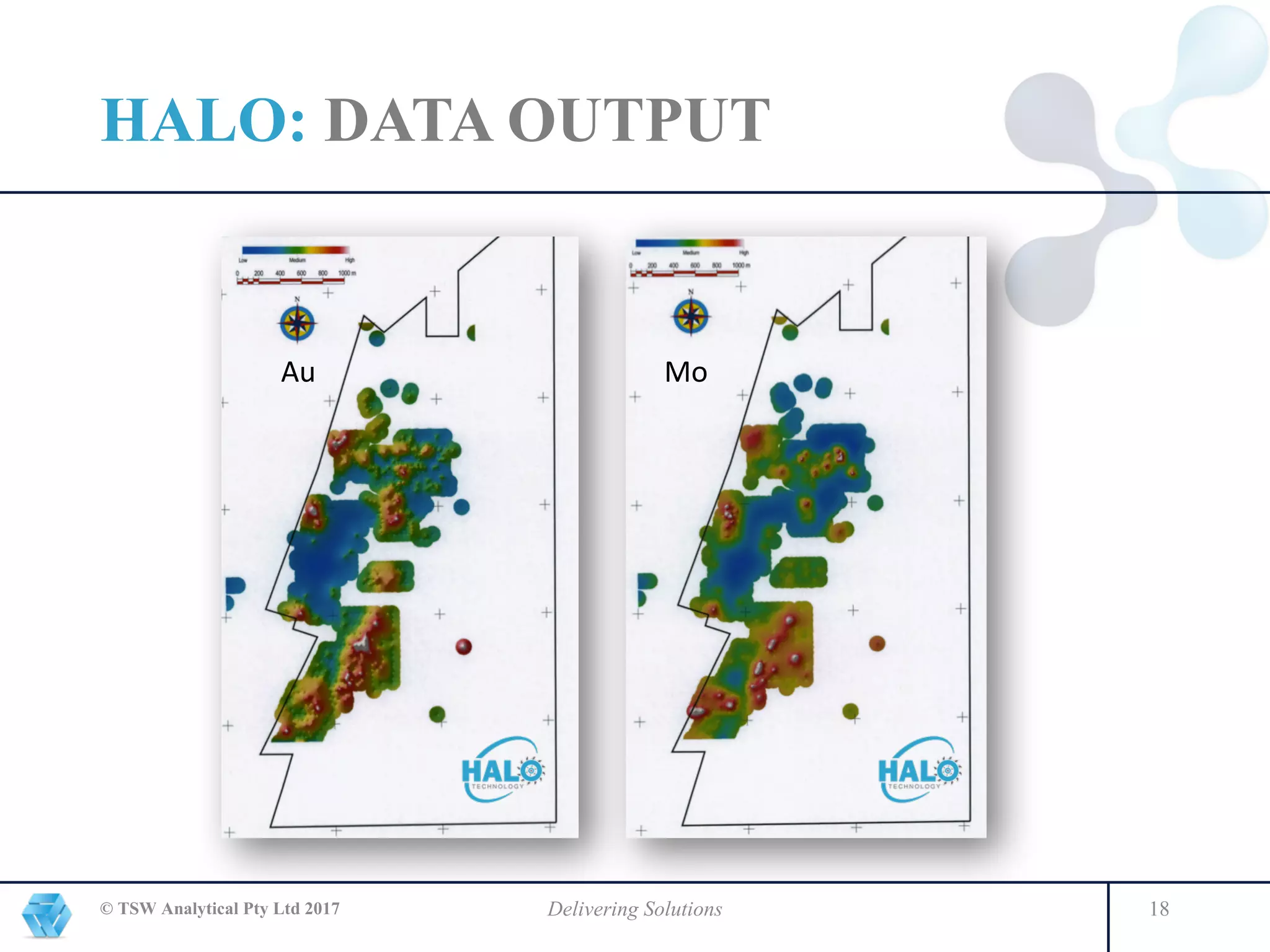 HALO: DATA OUTPUT
© TSW Analytical Pty Ltd 2017 Delivering Solutions 18
Au Mo
 