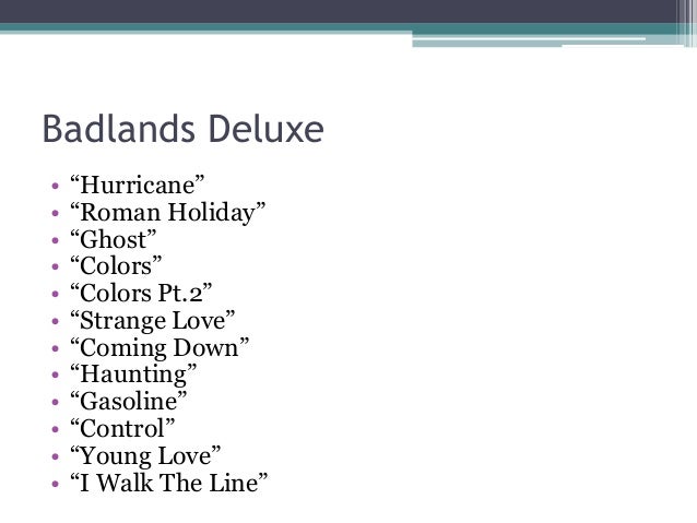 Badlands (deluxe Edition)