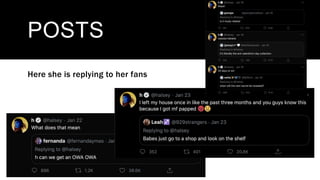 POSTS
Here she is replying to her fans
 