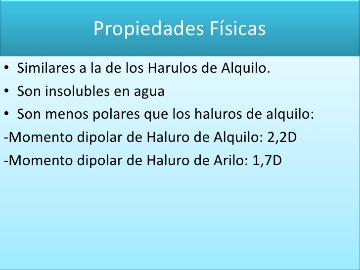 Haluros de Arilo