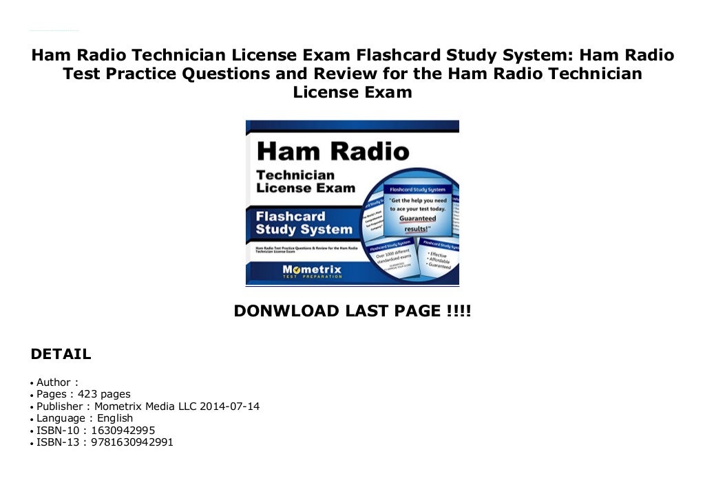 Ham Radio Technician License Exam Flashcard Study System Ham Radio