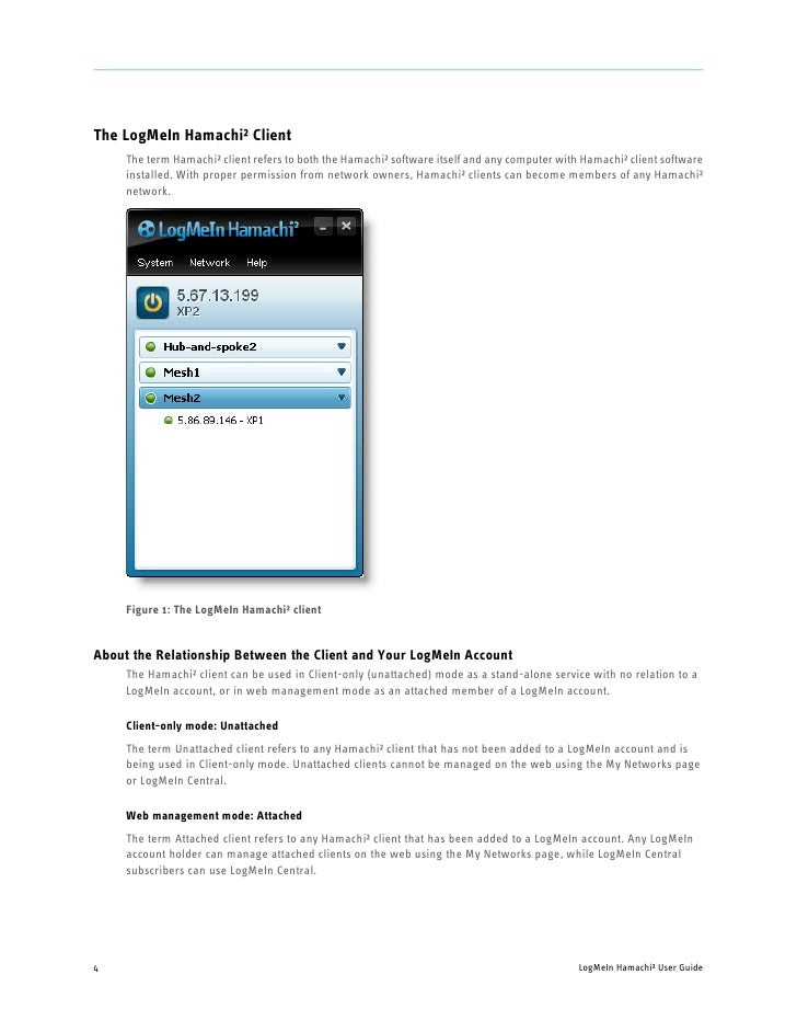 Logmein Hamachi User Manual