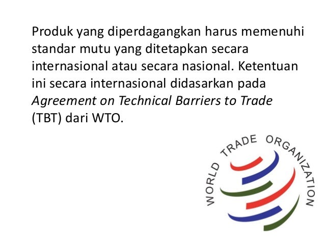 Hambatan non tarif dalam perdagangan internasional