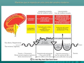 Mientras que si impacta en una zona del cerebro modernoMientras que si impacta en una zona del cerebro moderno
 