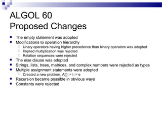 ALGOL ailesi programlama dilleri | PPT