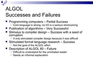 ALGOL ailesi programlama dilleri | PPT