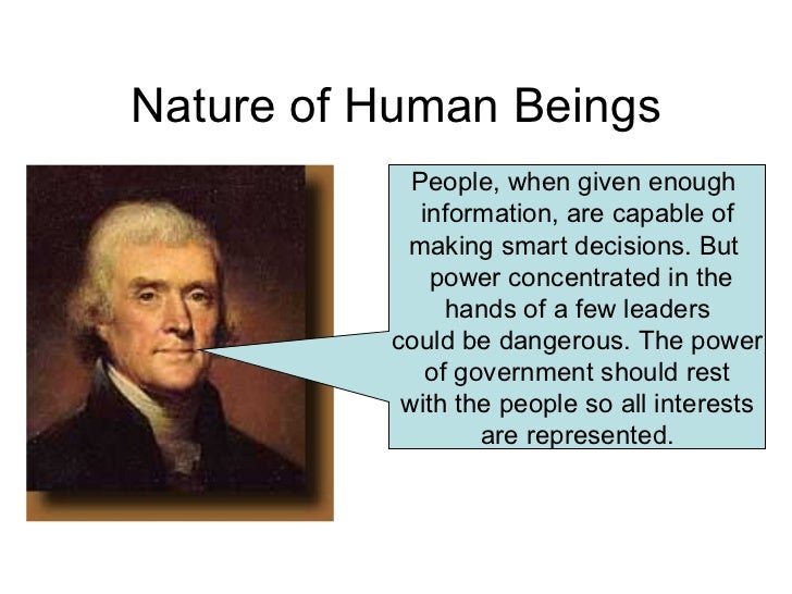 Alexander hamilton view of human nature sale