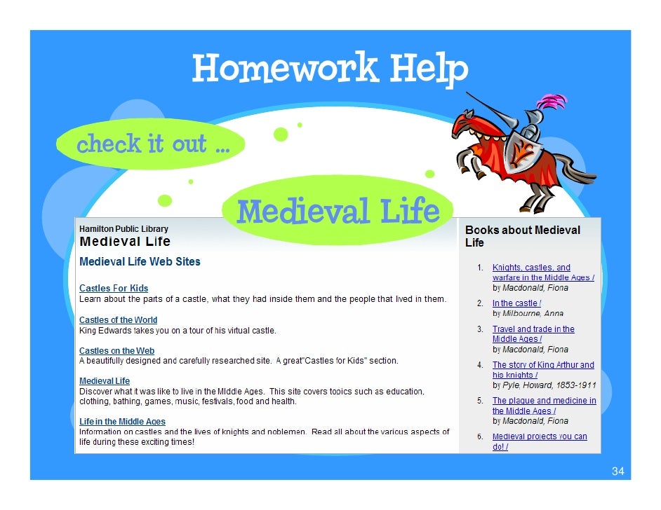 Homework help for kids on castles