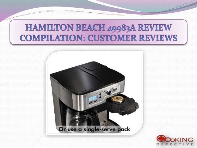 Hamilton beach 49983 a review