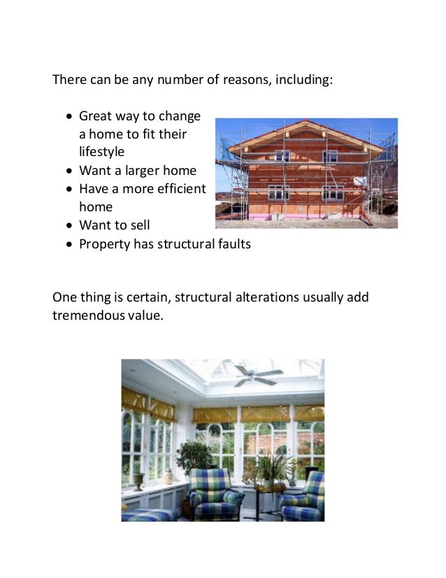 Hamilton King - Making Structural Alterations to a Property