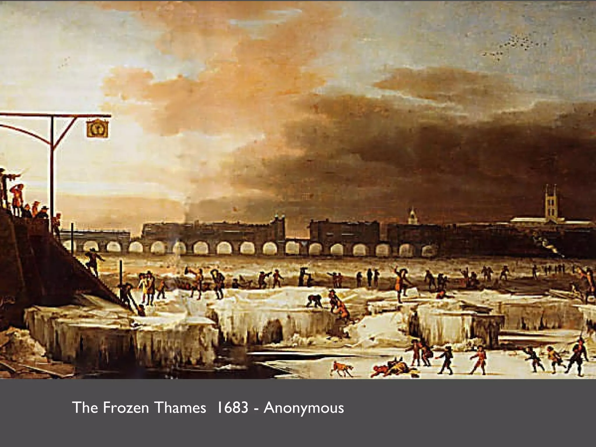 The Frozen Thames  1683 - Anonymous 