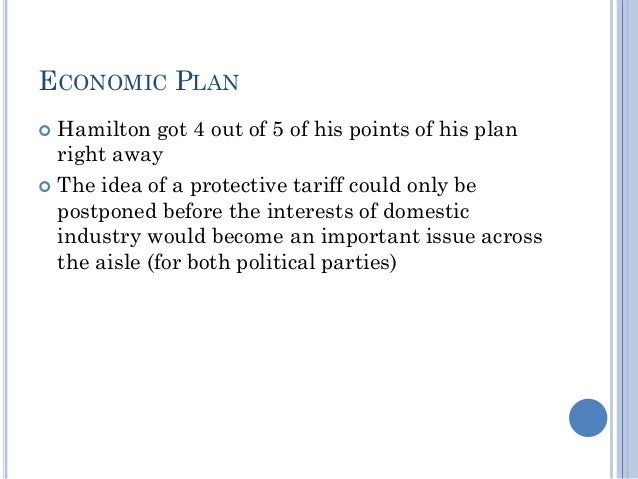 hamilton s economic plan hamiltons financial plan