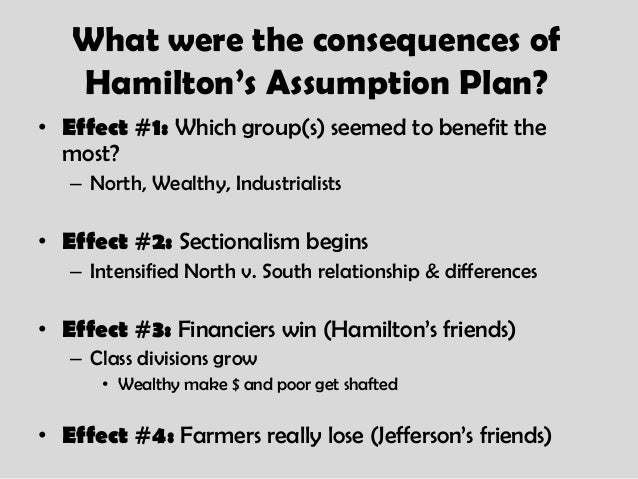 hamiltons financial plan alexander hamilton financial plan