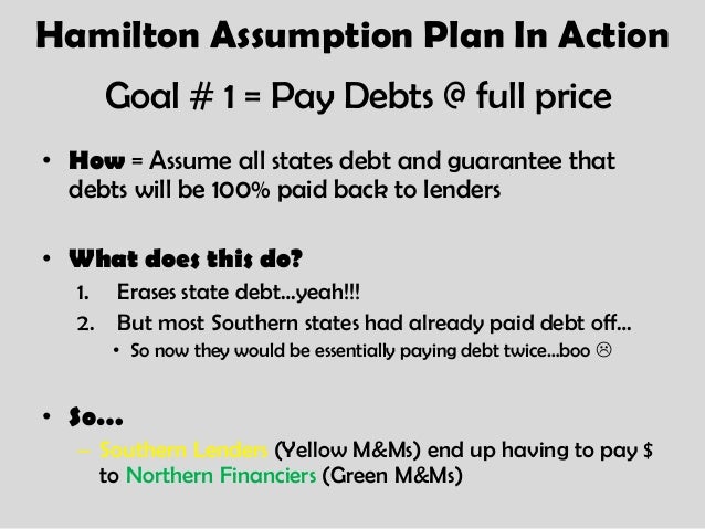 hamiltons financial plan alexander hamilton financial plan