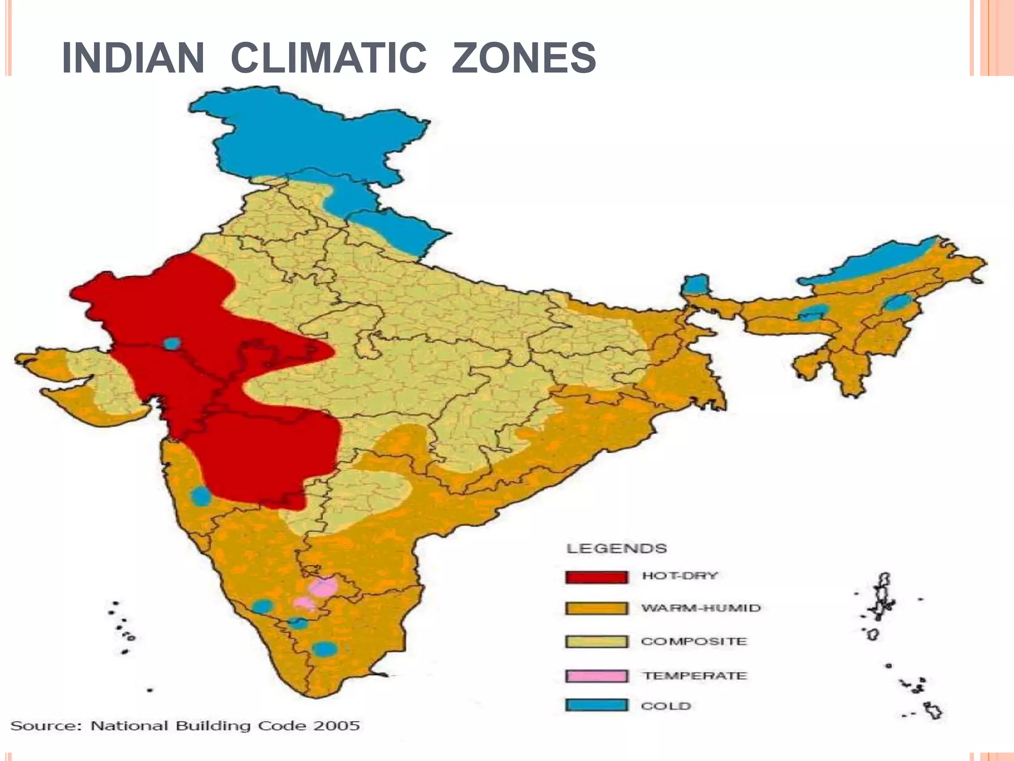 INDIAN CLIMATIC ZONES
 