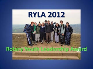RYLA 2012


Rotary Youth Leadership Award
 