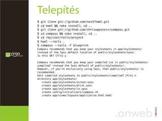 Haml, Sass & Compass