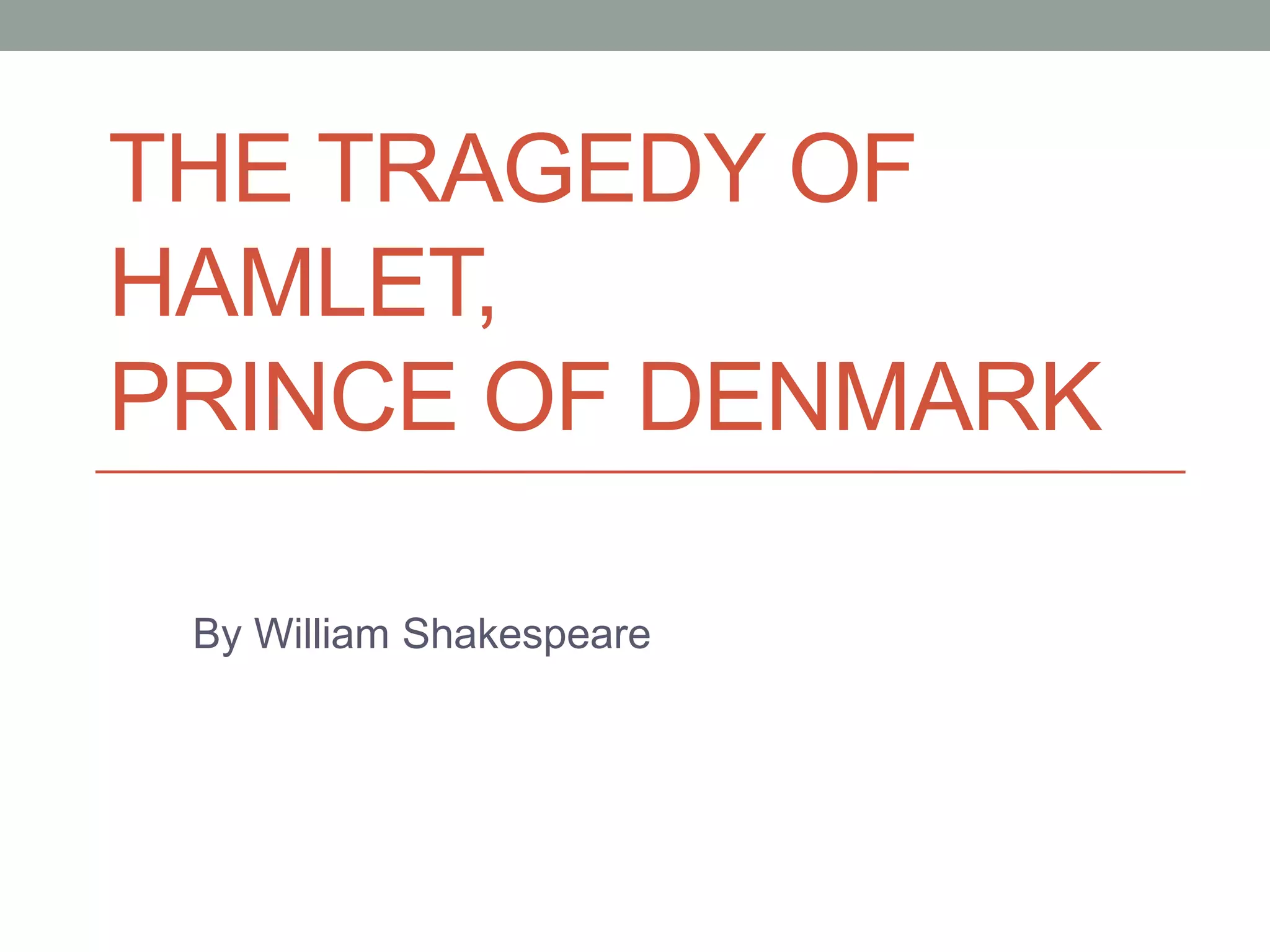 HAMLET - Context and Analysis | PPT