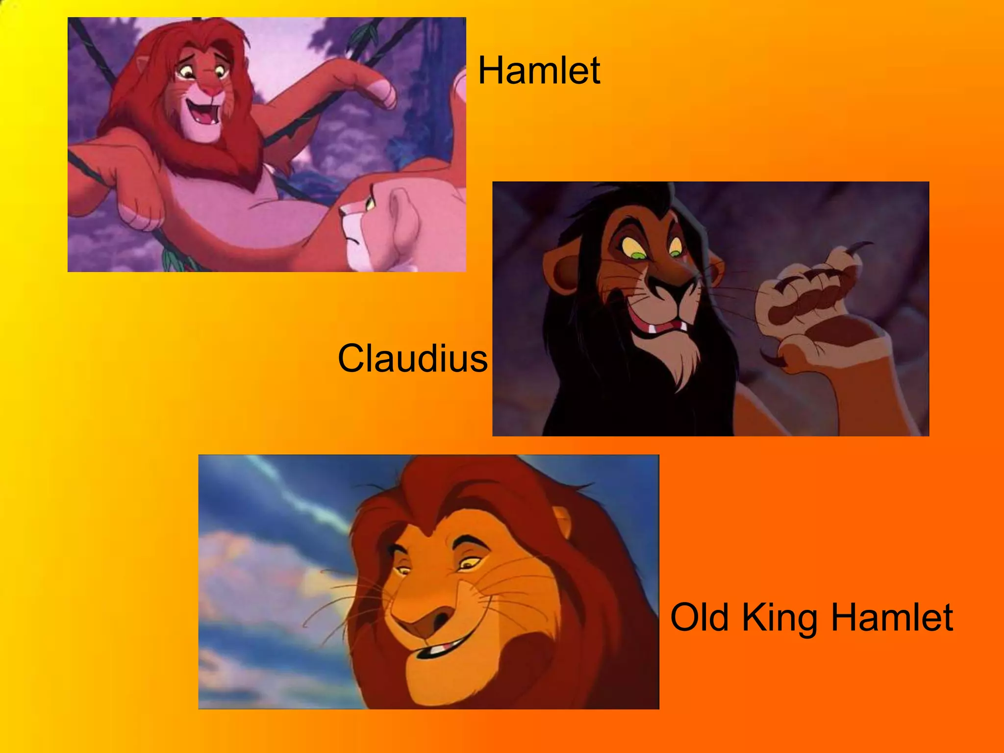 Hamlet Lion King Comparison PPT Hamlet Lion King Comparison PPT