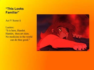 Hamlet Lion King Comparison Hamlet Lion King Comparison