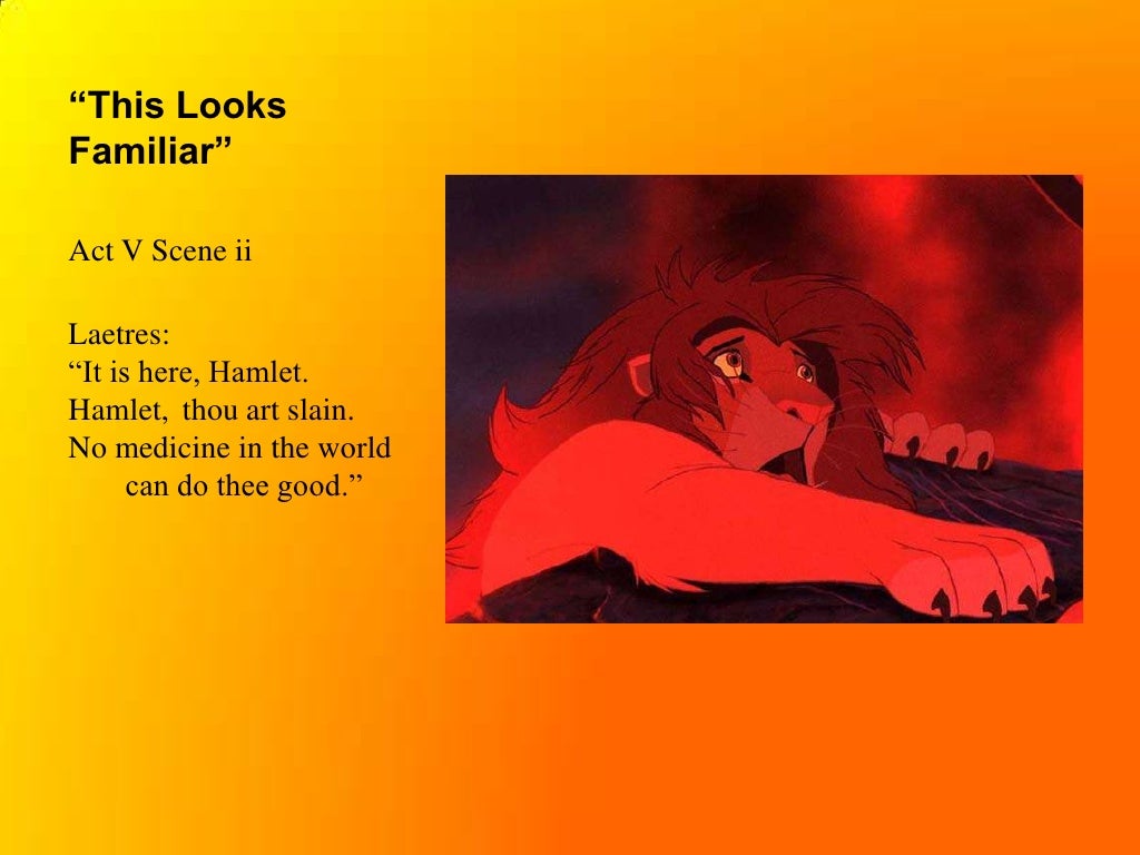 Hamlet Lion King Comparison