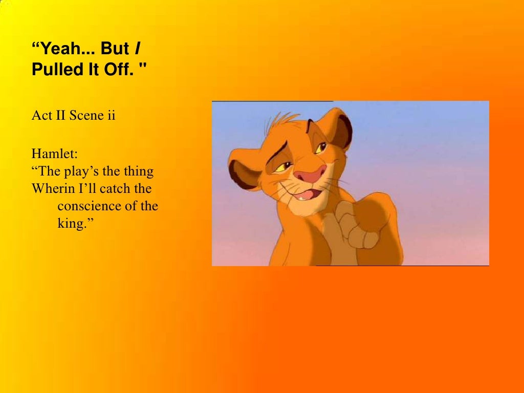 Hamlet Lion King Comparison