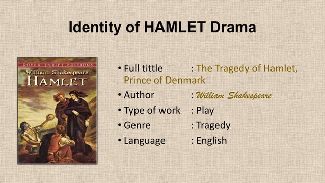 Hamlet analysis PPT. Intrinsic | PPT