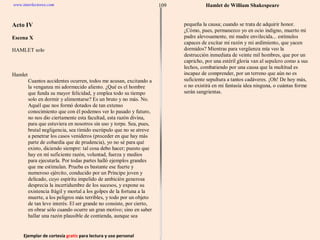Ejemplar de cortesía  gratis  para lectura y uso personal 109 www.interlectores.com Hamlet de  William Shakespeare 