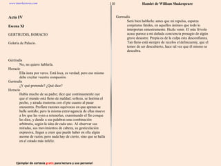 Ejemplar de cortesía  gratis  para lectura y uso personal 110 www.interlectores.com Hamlet de  William Shakespeare 