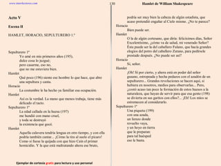 Ejemplar de cortesía  gratis  para lectura y uso personal 130 www.interlectores.com Hamlet de  William Shakespeare 