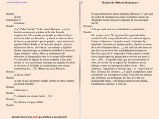 Ejemplar de cortesía  gratis  para lectura y uso personal 133 www.interlectores.com Hamlet de  William Shakespeare 