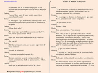 Ejemplar de cortesía  gratis  para lectura y uso personal 139 www.interlectores.com Hamlet de  William Shakespeare 
