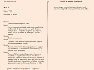 Ejemplar de cortesía  gratis  para lectura y uso personal 143 www.interlectores.com Hamlet de  William Shakespeare 