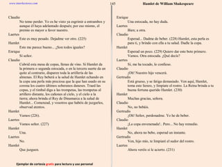 Ejemplar de cortesía  gratis  para lectura y uso personal 145 www.interlectores.com Hamlet de  William Shakespeare 