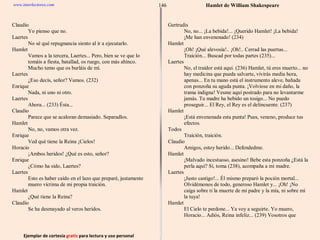 Ejemplar de cortesía  gratis  para lectura y uso personal 146 www.interlectores.com Hamlet de  William Shakespeare 
