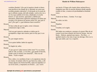 Ejemplar de cortesía  gratis  para lectura y uso personal www.interlectores.com 33 Hamlet de  William Shakespeare 