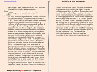 Ejemplar de cortesía  gratis  para lectura y uso personal 36 www.interlectores.com Hamlet de  William Shakespeare 