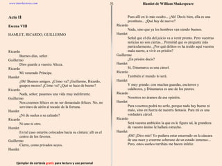Ejemplar de cortesía  gratis  para lectura y uso personal 51 www.interlectores.com Hamlet de  William Shakespeare 