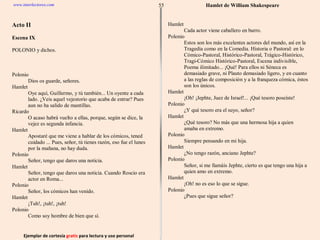 Ejemplar de cortesía  gratis  para lectura y uso personal 55 www.interlectores.com Hamlet de  William Shakespeare 