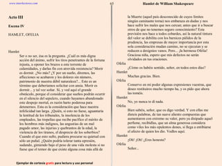 Ejemplar de cortesía  gratis  para lectura y uso personal 65 www.interlectores.com Hamlet de  William Shakespeare 