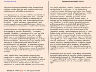 Ejemplar de cortesía  gratis  para lectura y uso personal www.interlectores.com 7 Hamlet de  William Shakespeare 