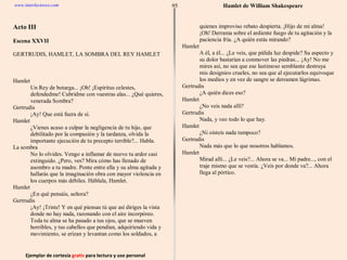 Ejemplar de cortesía  gratis  para lectura y uso personal 95 www.interlectores.com Hamlet de  William Shakespeare 